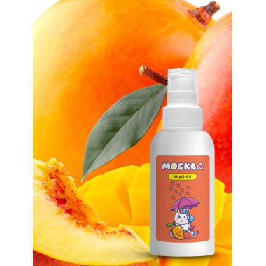 Универсальная смазка с ароматом персика и манго Москва Вкусная - 100 мл.