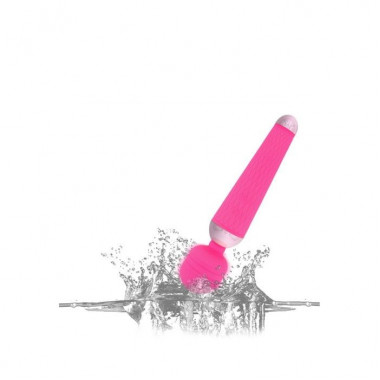 Розовый wand-вибратор - 20 см.